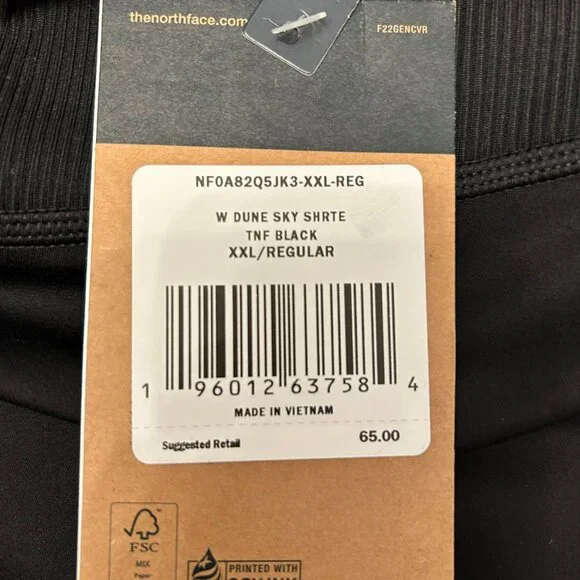 The North Face Women’s Dune Sky Tights Shorts XXL w/pockets - Picture 2 of 4